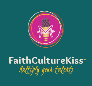 FaithCultureKiss Multiply your talents logo square text green login screen